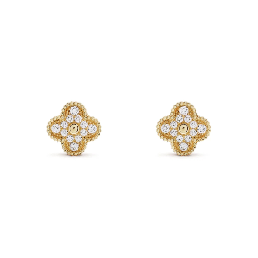 CLOVER Gold Earrings - Prestige Collection
