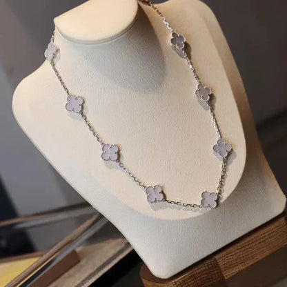 CLOVER | 10-Motif Purple Necklace