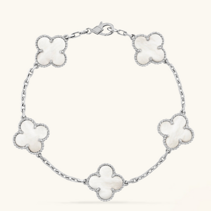 CLOVER White Bracelet - Elegant Everyday Accessory