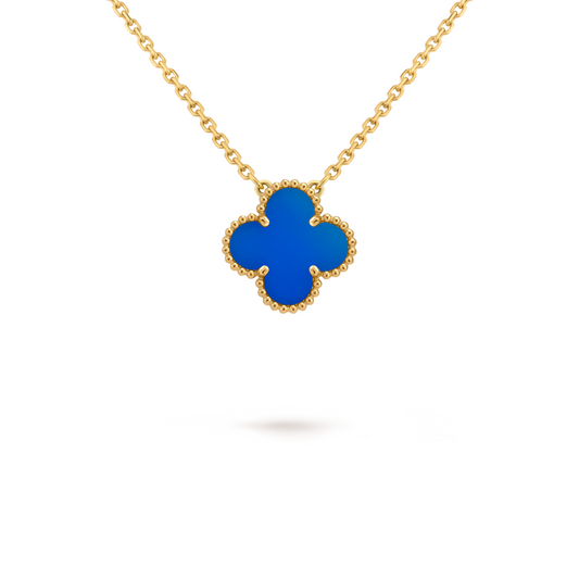 CLOVER Blue Necklace – Delicate, Versatile Accessory