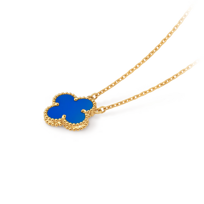 CLOVER Blue Necklace – Delicate, Versatile Accessory