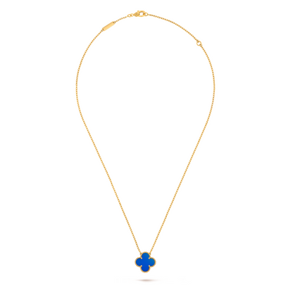 CLOVER Blue Necklace – Delicate, Versatile Accessory