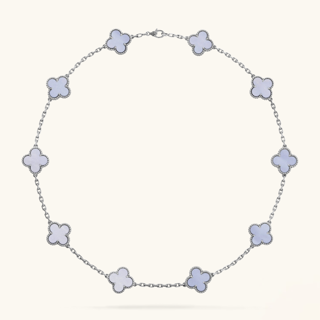 CLOVER | 10-Motif Purple Necklace