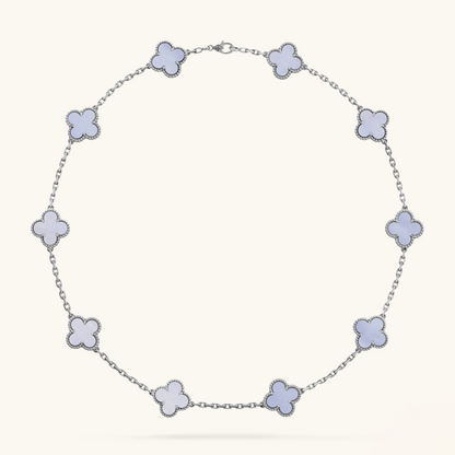 CLOVER | 10-Motif Purple Necklace