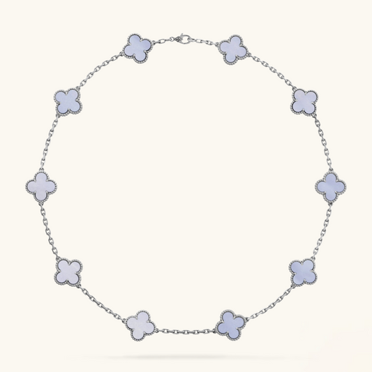 CLOVER | 10-Motif Purple Necklace