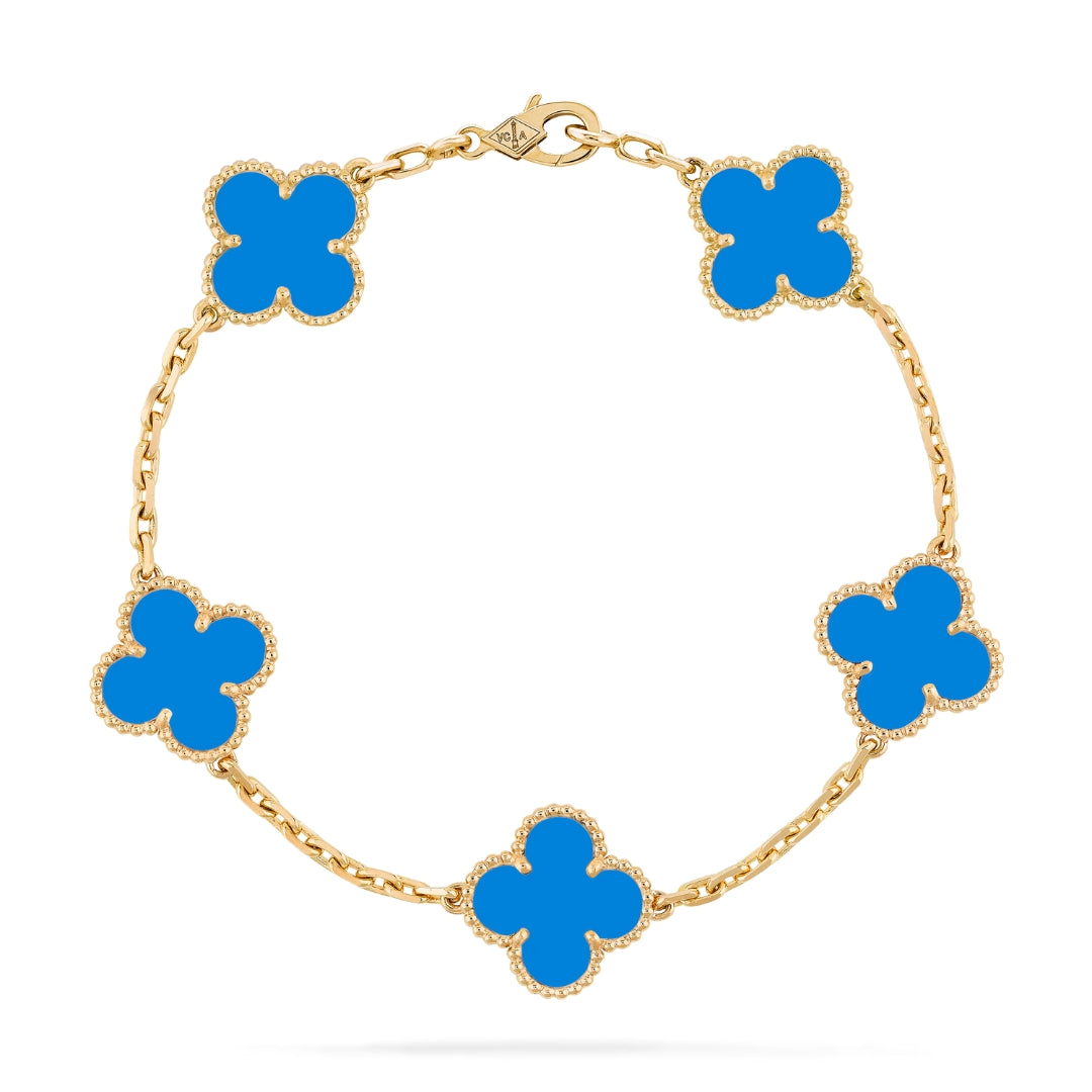 Clover Blue Bracelet - Elegant Everyday Jewelry