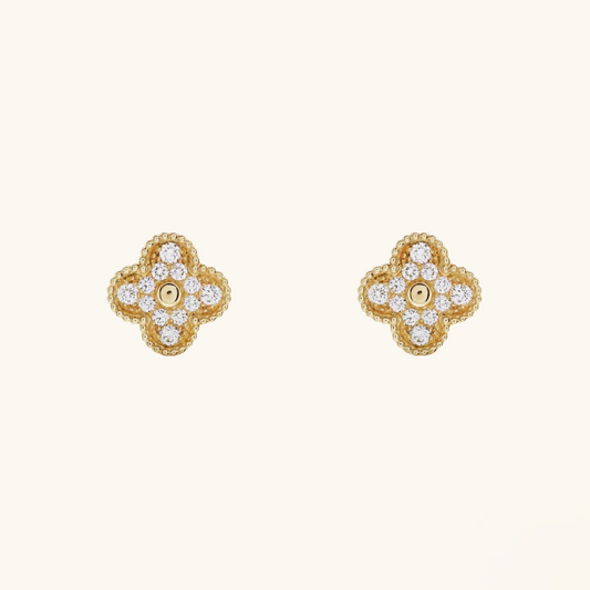 CLOVER Gold Earrings - Prestige Collection