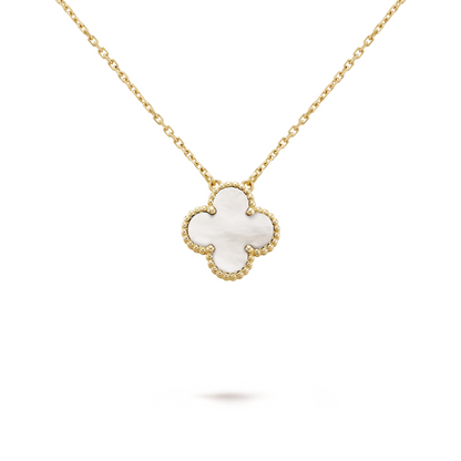 CLOVER White/Gold Necklace – Timeless Elegance for Everyday Style