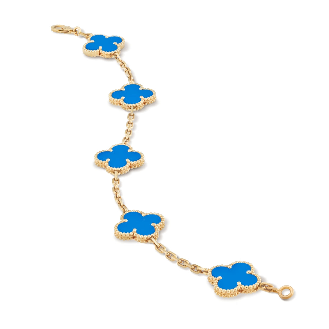Clover Blue Bracelet - Elegant Everyday Jewelry