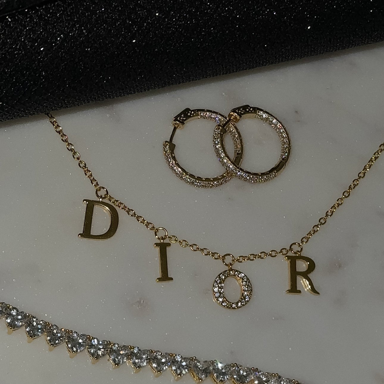 Exclusive Gold DR Necklace