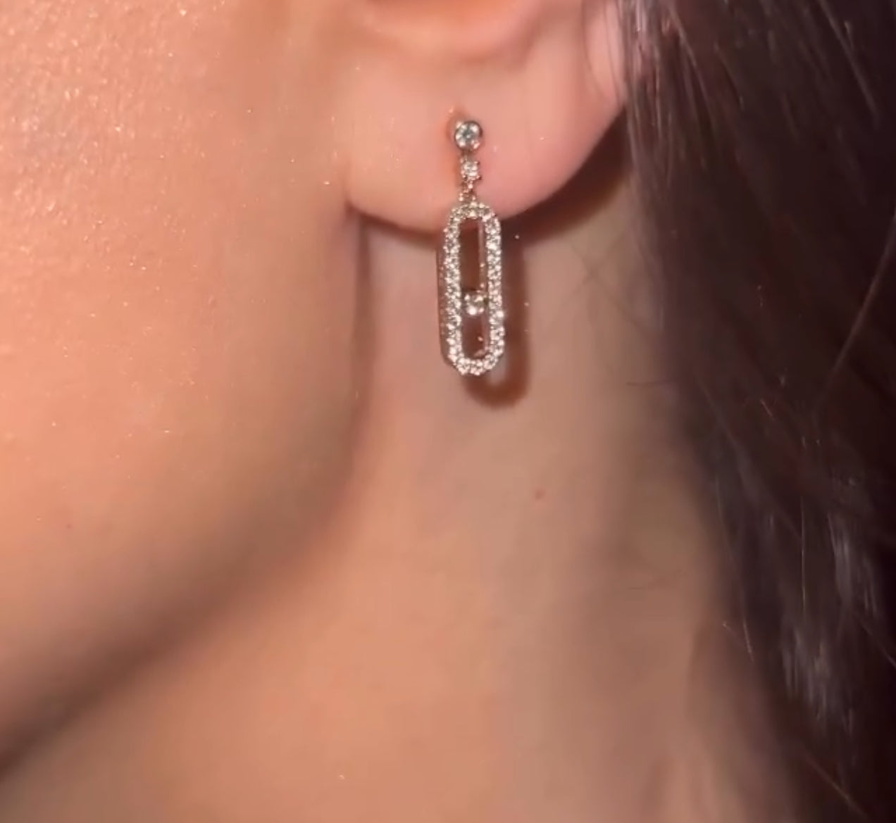 Myla Diamanté Hoop Earrings - Exclusive Edition