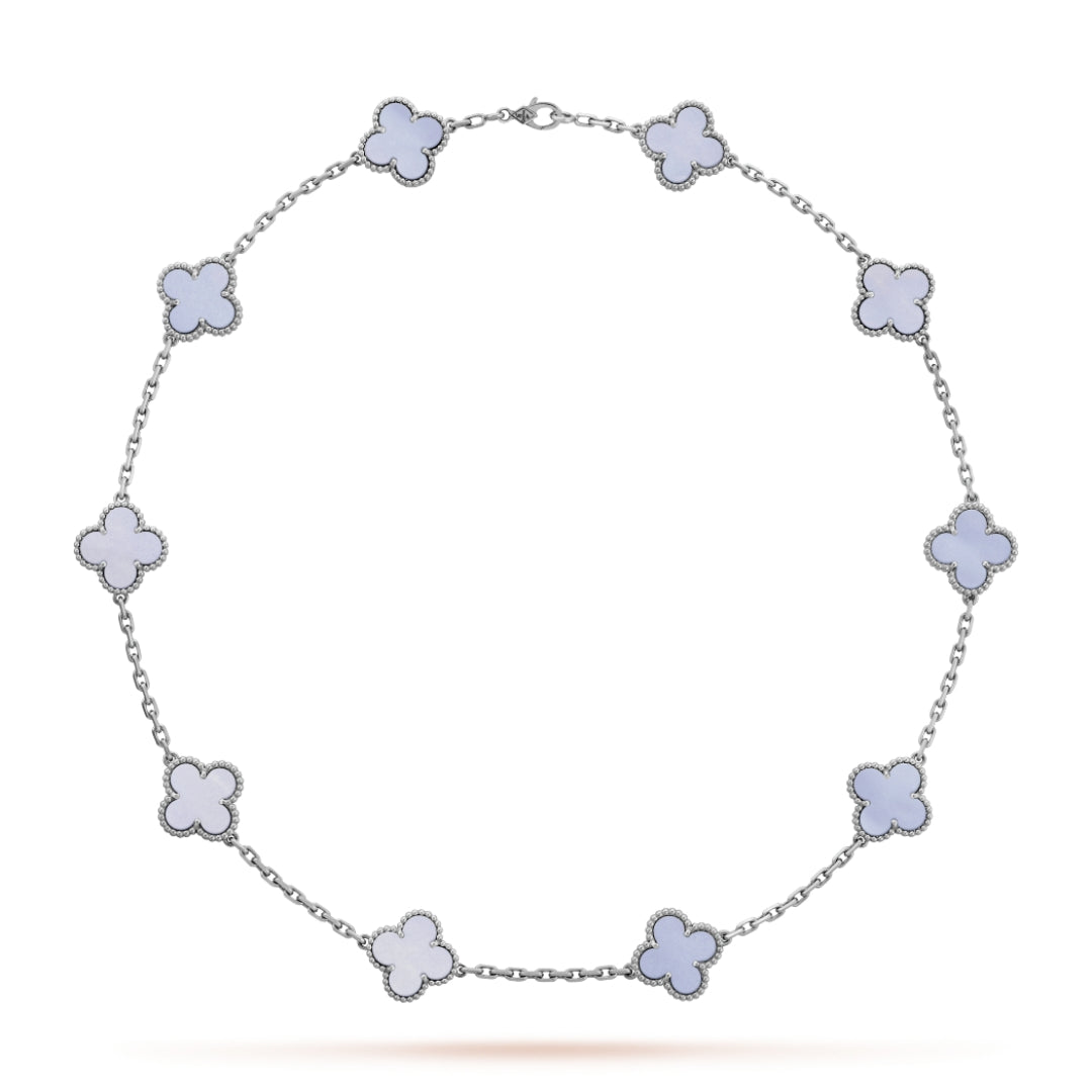 CLOVER | 10-Motif Purple Necklace