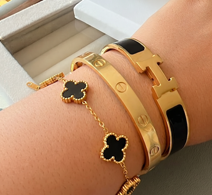 3-Piece Bracelet Set Black